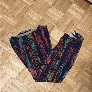 Colorful Patterned Flare & Wide Leg Jeans